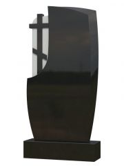 Памятник №095 из черного гранита